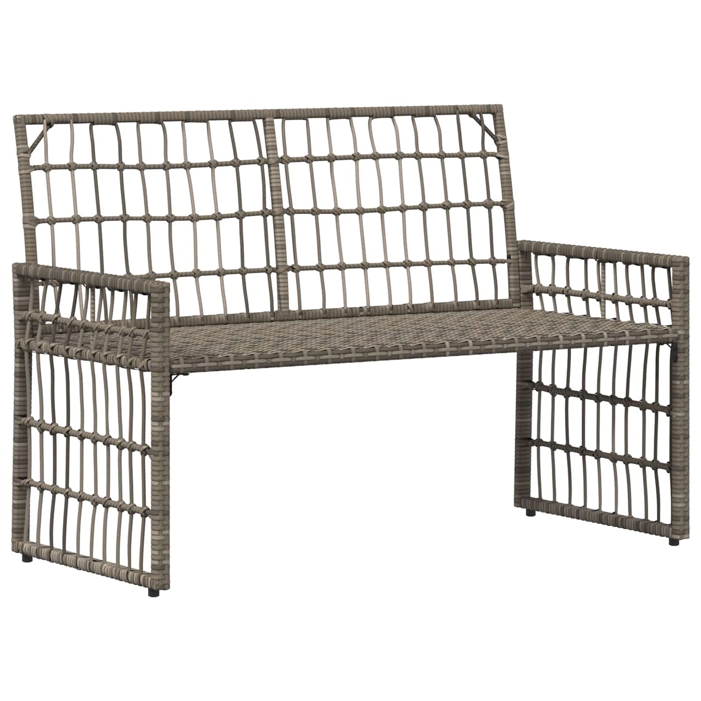 Set di Mobili da Esterno 4 pcs Nero e Grigio scuro | homemem39