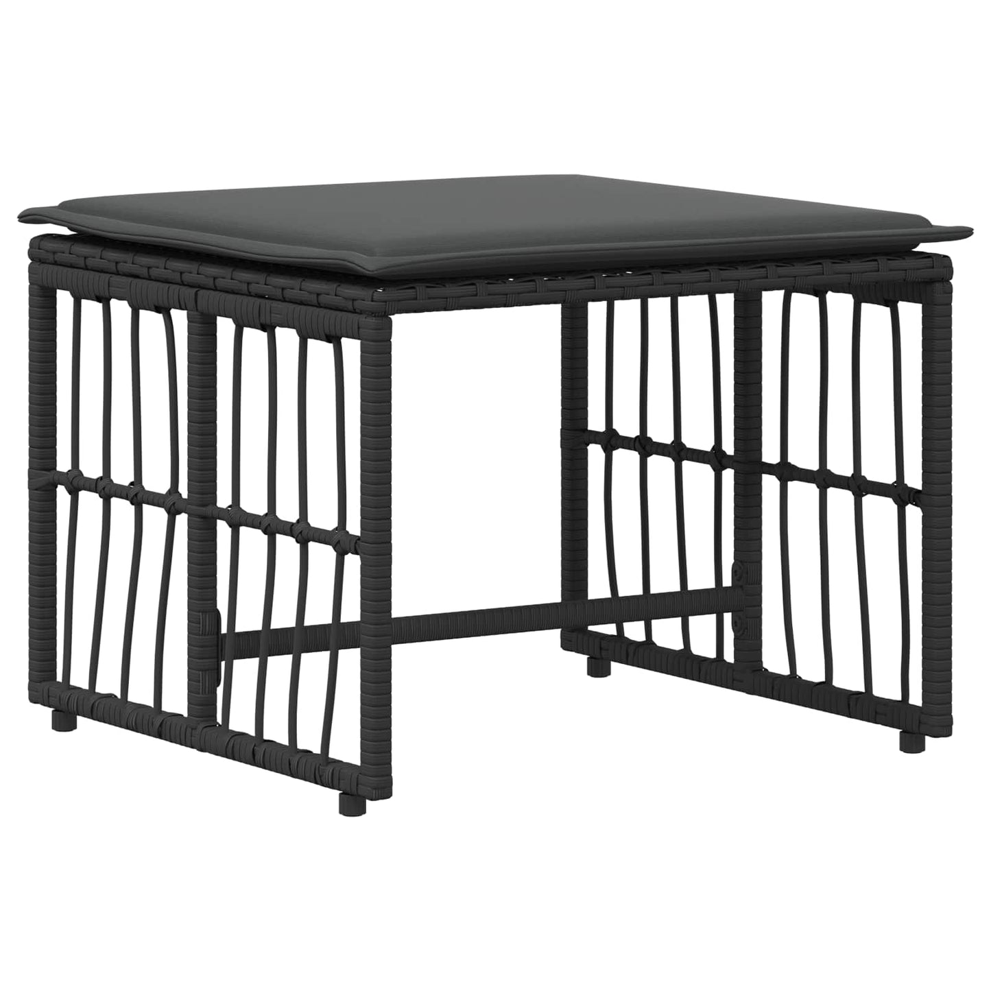 Set di Mobili da Esterno 5 pcs Nero e Grigio scuro | homemem39