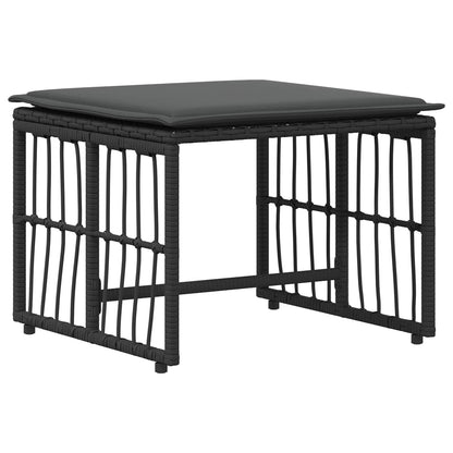 Set di Mobili da Esterno 5 pcs Nero e Grigio scuro | homemem39