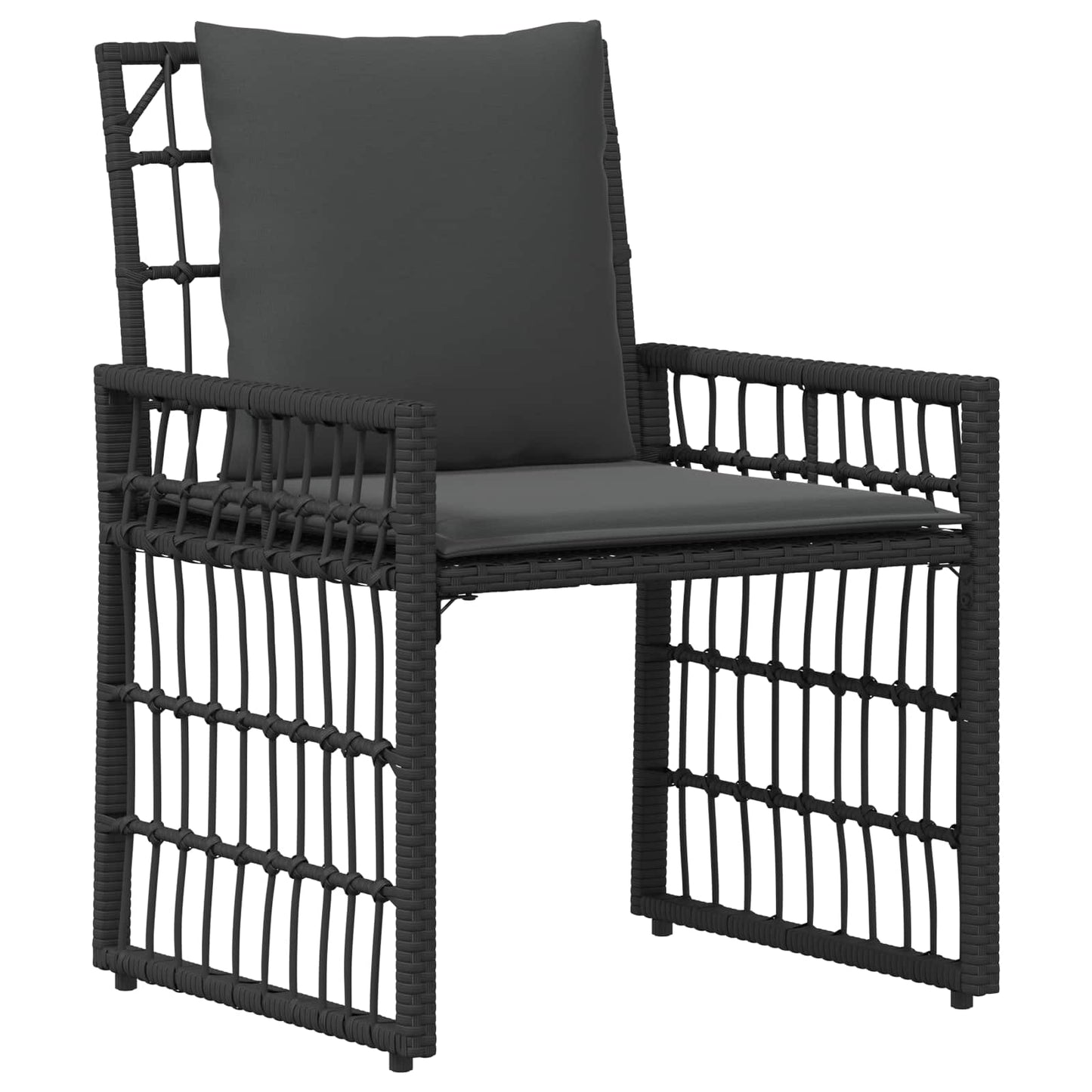 Set di Mobili da Esterno 3 pcs Nero e Grigio scuro | homemem39