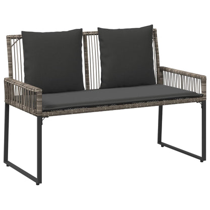 Set di Mobili da Esterno 9 pcs Grigio e Grigio Scuro polyrattan | homemem39
