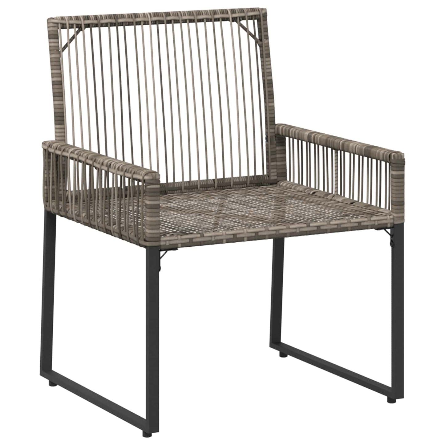 Set di Mobili da Esterno 9 pcs Grigio e Grigio Scuro polyrattan | homemem39