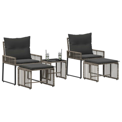 Set di Mobili da Esterno 11 pcs Grigio e Grigio Scuro | homemem39