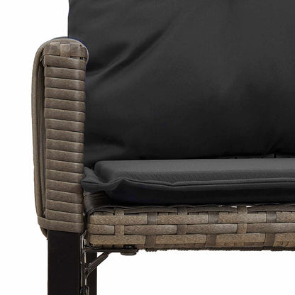 Set di Mobili da Esterno 7 pcs Grigio e Grigio Scuro polyrattan | homemem39