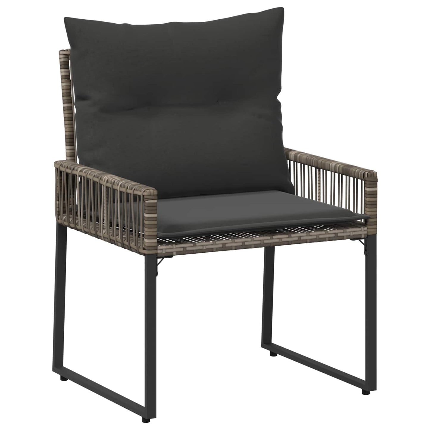 Set di Mobili da Esterno 7 pcs Grigio e Grigio Scuro polyrattan | homemem39