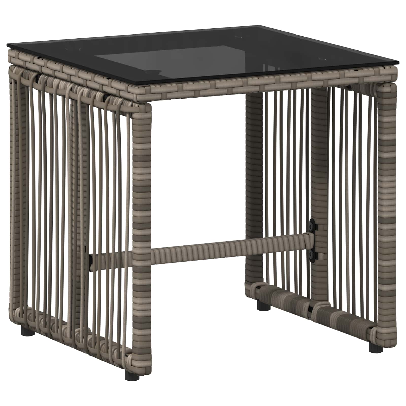 Set di Mobili da Esterno 7 pcs Grigio e Grigio Scuro polyrattan | homemem39