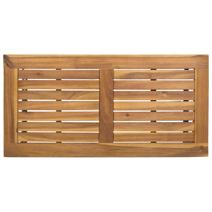 Tavolo da Esterno Nero e Marrone 80 x 40 x 40 cm polyrattan