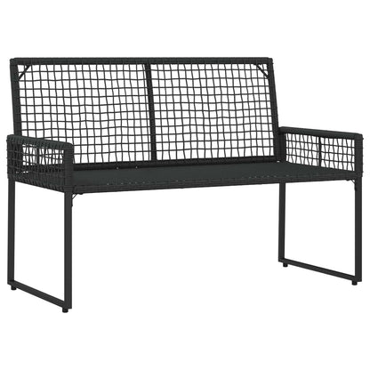 Set di Mobili da Esterno con cuscino 4 pcs Nero e Turchese | homemem39