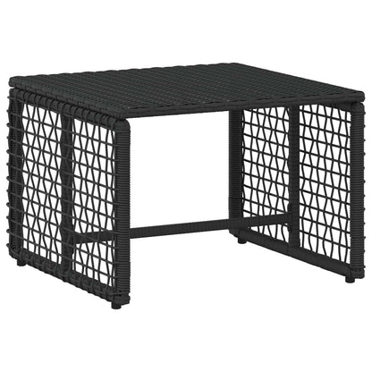 Set di Mobili da Esterno con cuscino 5 pcs Nero e Bianco | homemem39