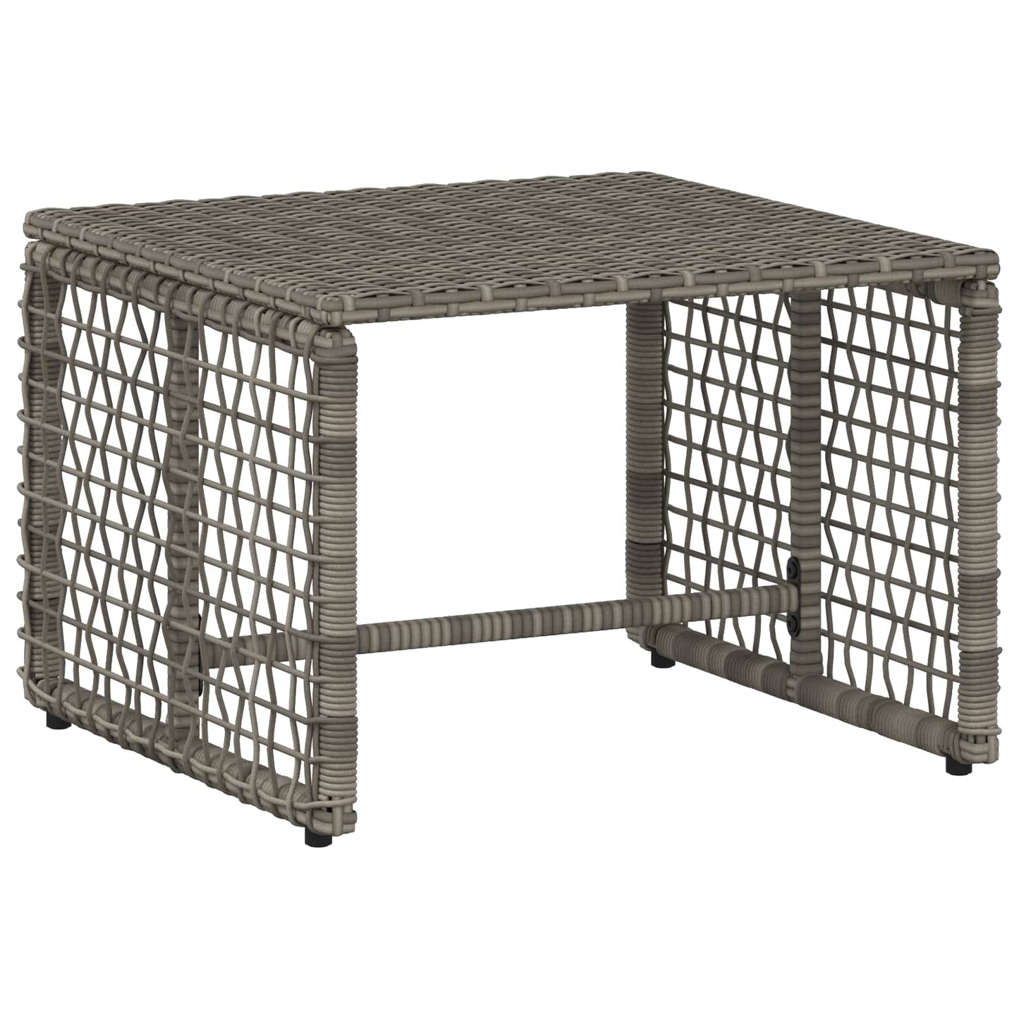 Set di Mobili da Esterno con cuscino 5 pcs Grigio e Blu Navy | homemem39