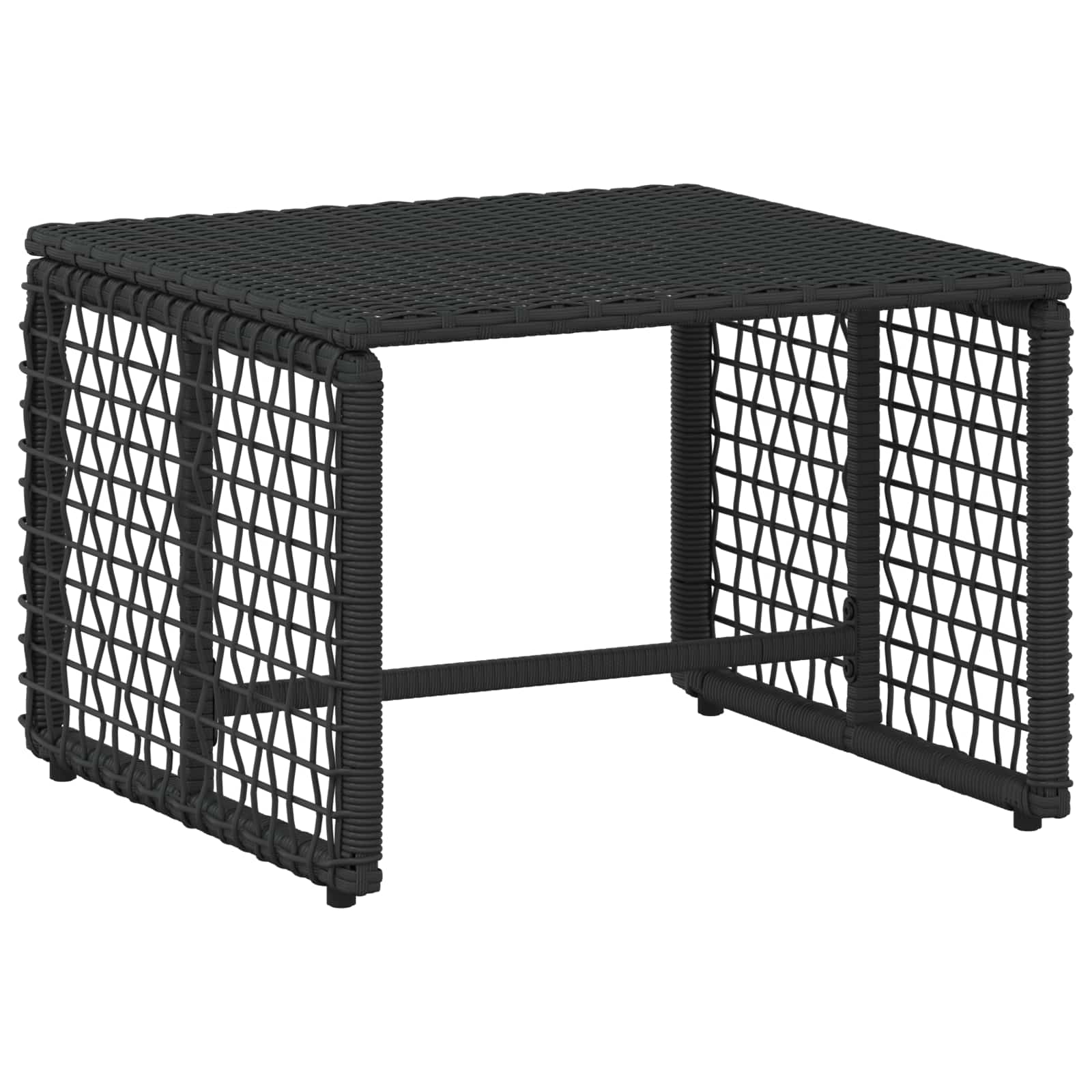 Set di Mobili da Esterno con cuscino 5 pcs Nero e Turchese | homemem39