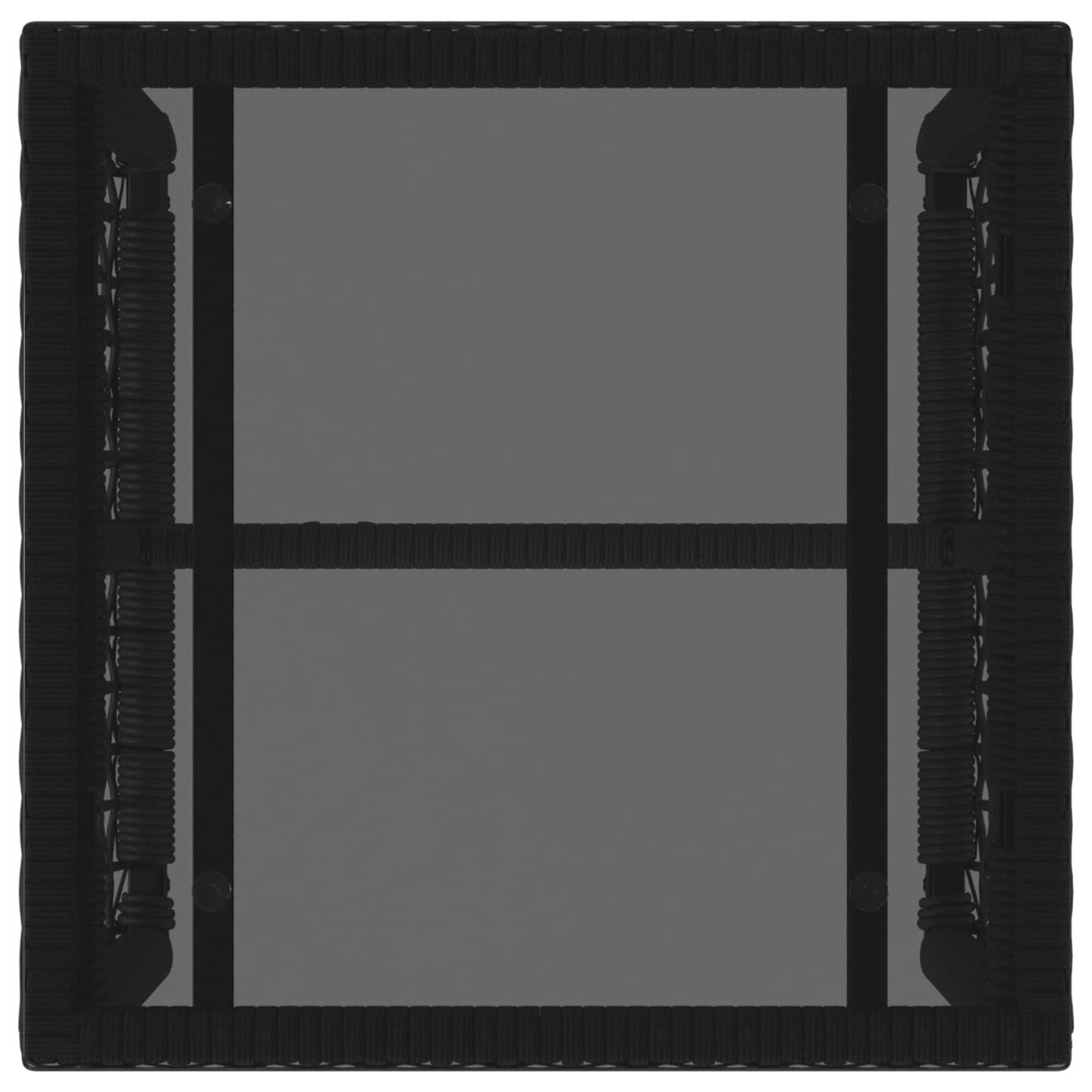 Set di Mobili da Esterno con cuscino 3 pcs Nero e Bianco | homemem39