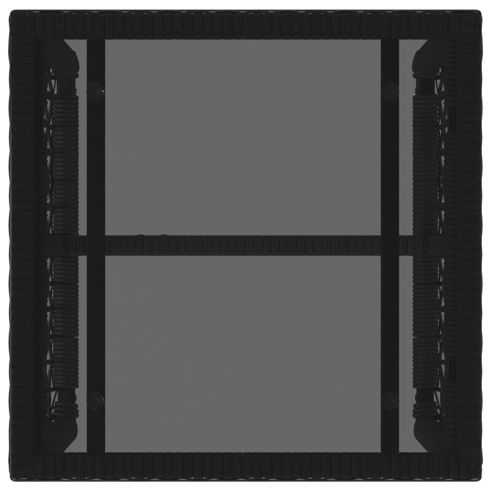 Set di Mobili da Esterno con cuscino 3 pcs Nero e Bianco | homemem39