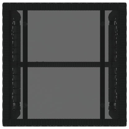 Set di Mobili da Esterno con cuscino 3 pcs Nero e Bianco | homemem39