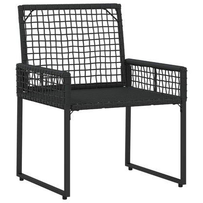 Set di Mobili da Esterno con cuscino 3 pcs Nero e Turchese | homemem39