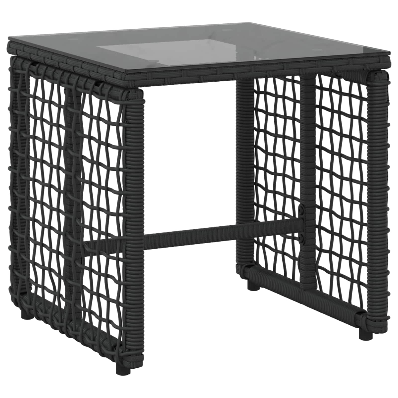 Set di Mobili da Esterno con cuscino 3 pcs Nero e Turchese | homemem39