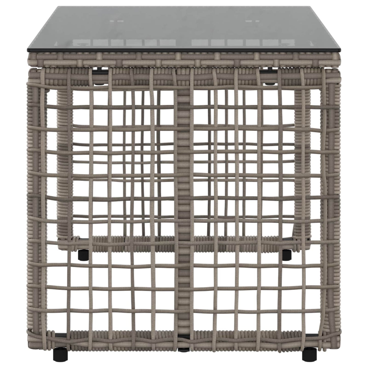 Tavolo da Esterno Grigio e Nero 80 x 40 x 40 cm | homemem39