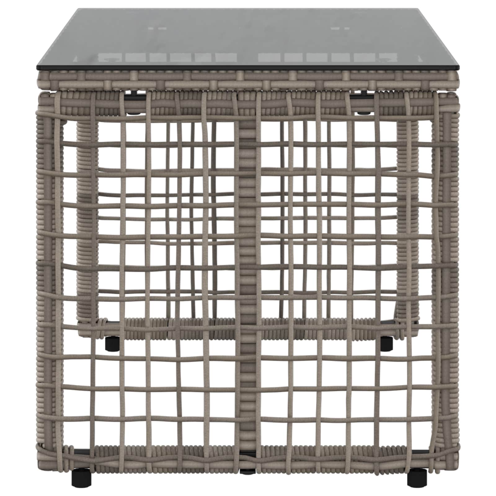 Tavolo da Esterno Grigio e Nero 80 x 40 x 40 cm | homemem39