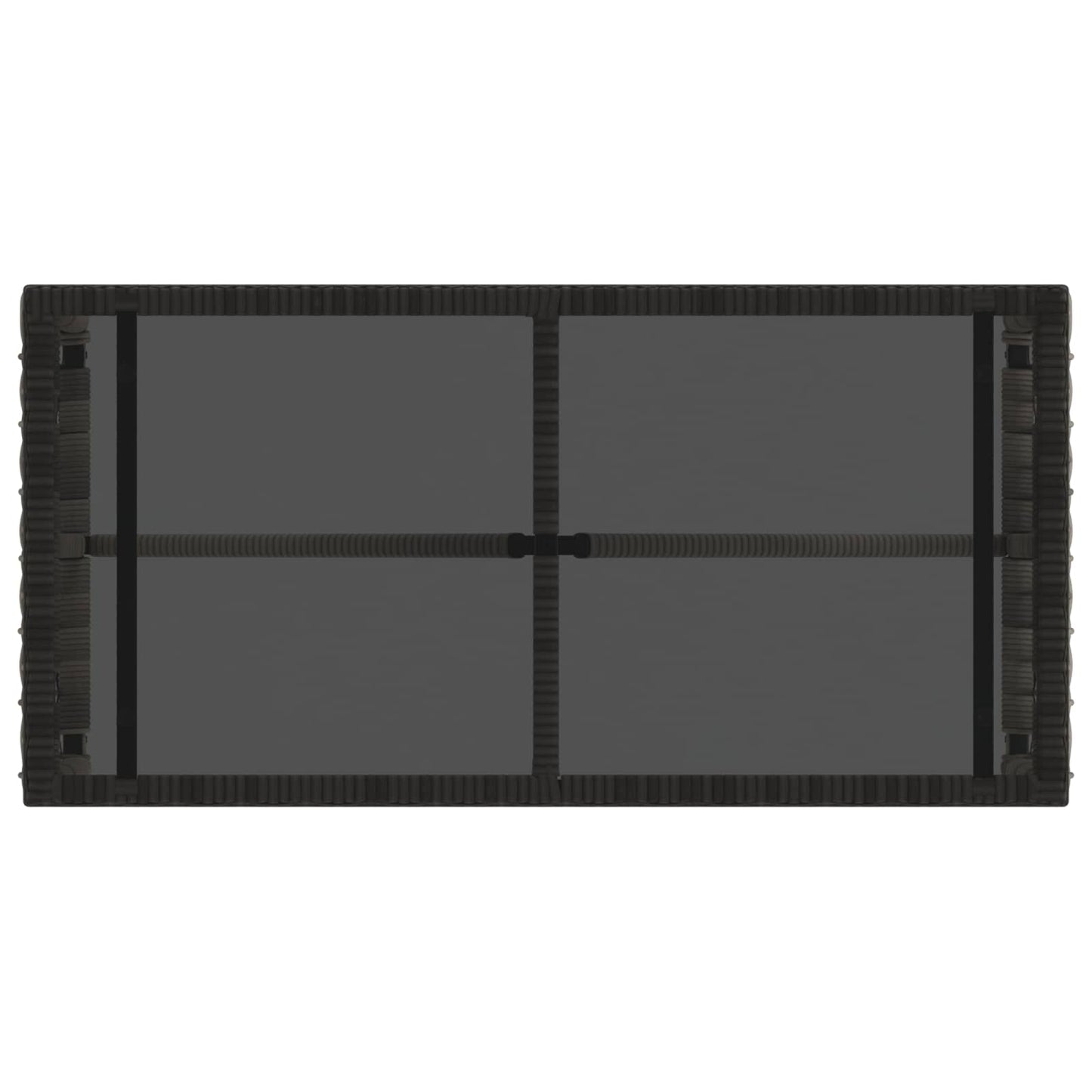 Tavolo da Esterno Grigio e Nero 80 x 40 x 40 cm | homemem39