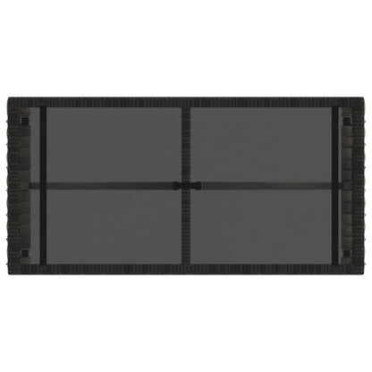 Tavolo da Esterno Grigio e Nero 80 x 40 x 40 cm | homemem39