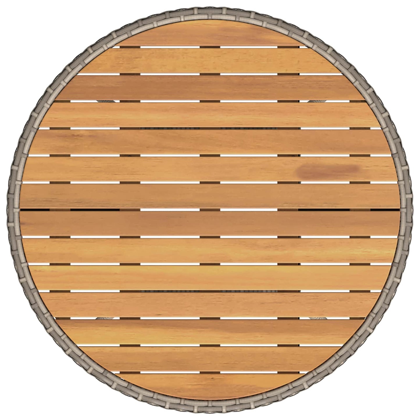 Tavolo per la cena Grigio e Acacia 70 x 70 x 73 cm | homemem39