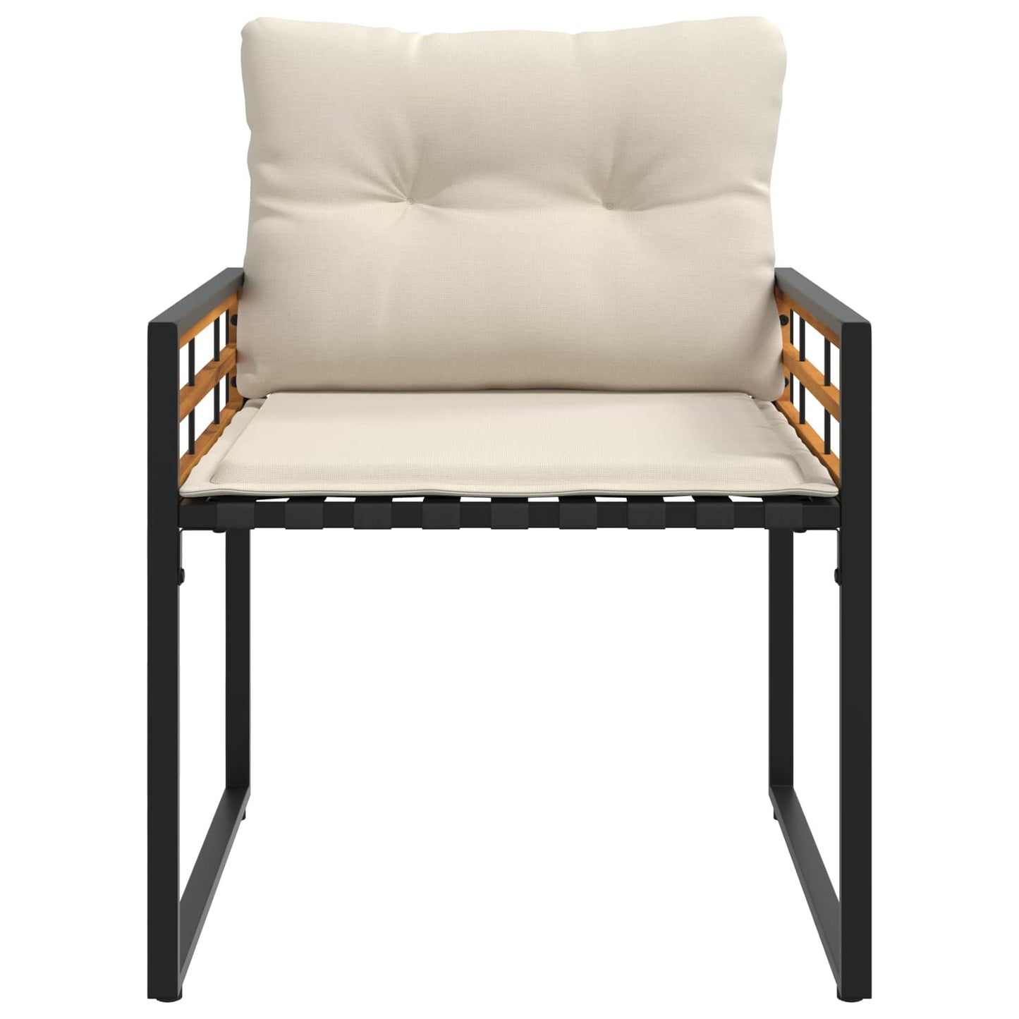 Set di Mobili da Esterno con cuscino 4 pcs Crema