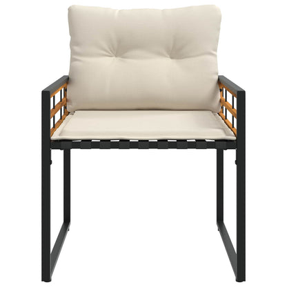 Set di Mobili da Esterno con cuscino 4 pcs Crema