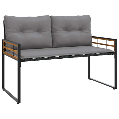 Set di Mobili da Esterno con cuscino 4 pcs Grigio chiaro