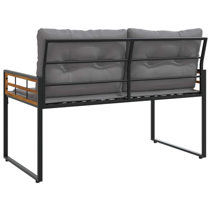 Panchetta in Legno a Strati Grigio chiaro 114 x 55 x 77 cm