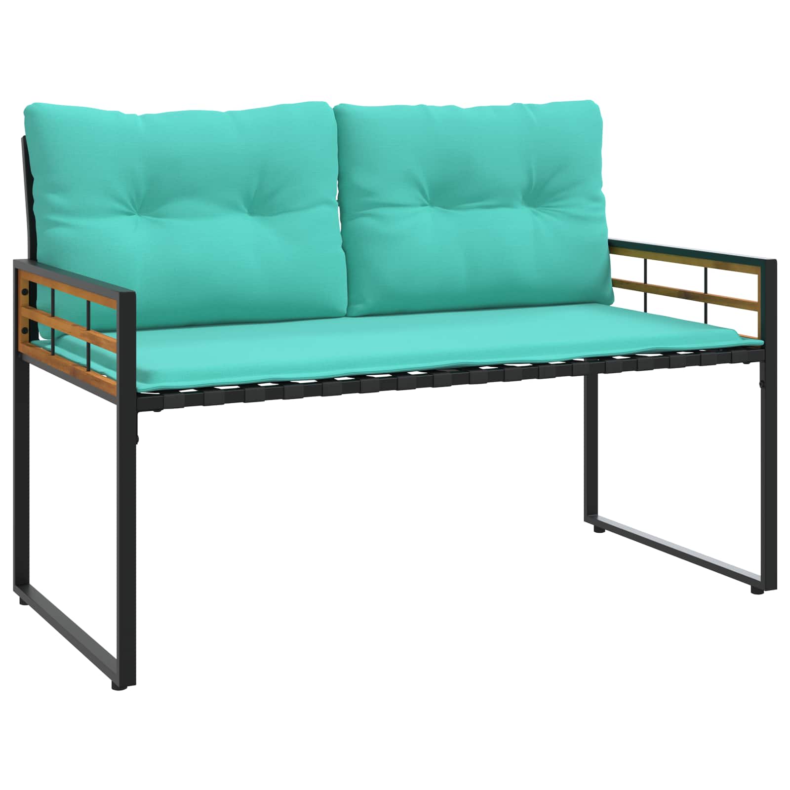 Panchetta in Legno a Strati Turchese 114 x 55 x 77 cm | homemem39