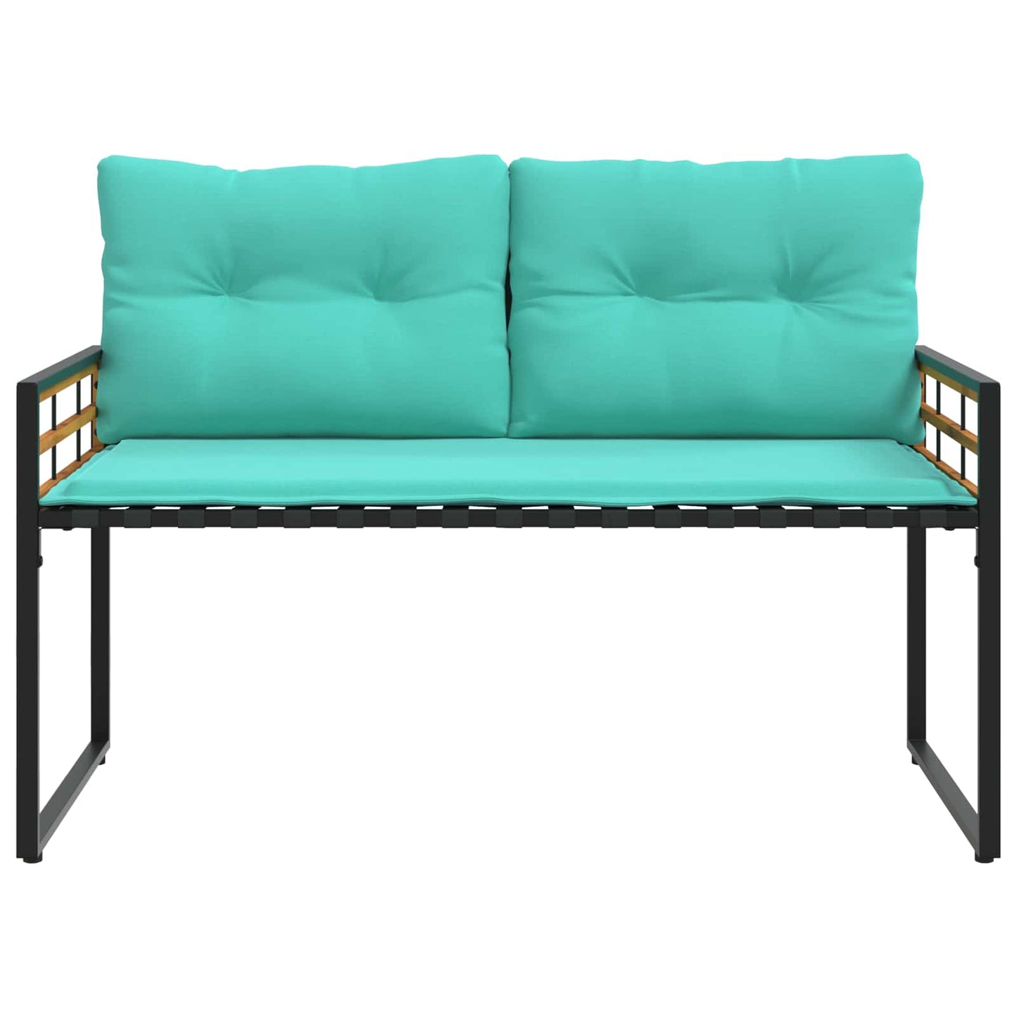 Panchetta in Legno a Strati Turchese 114 x 55 x 77 cm | homemem39