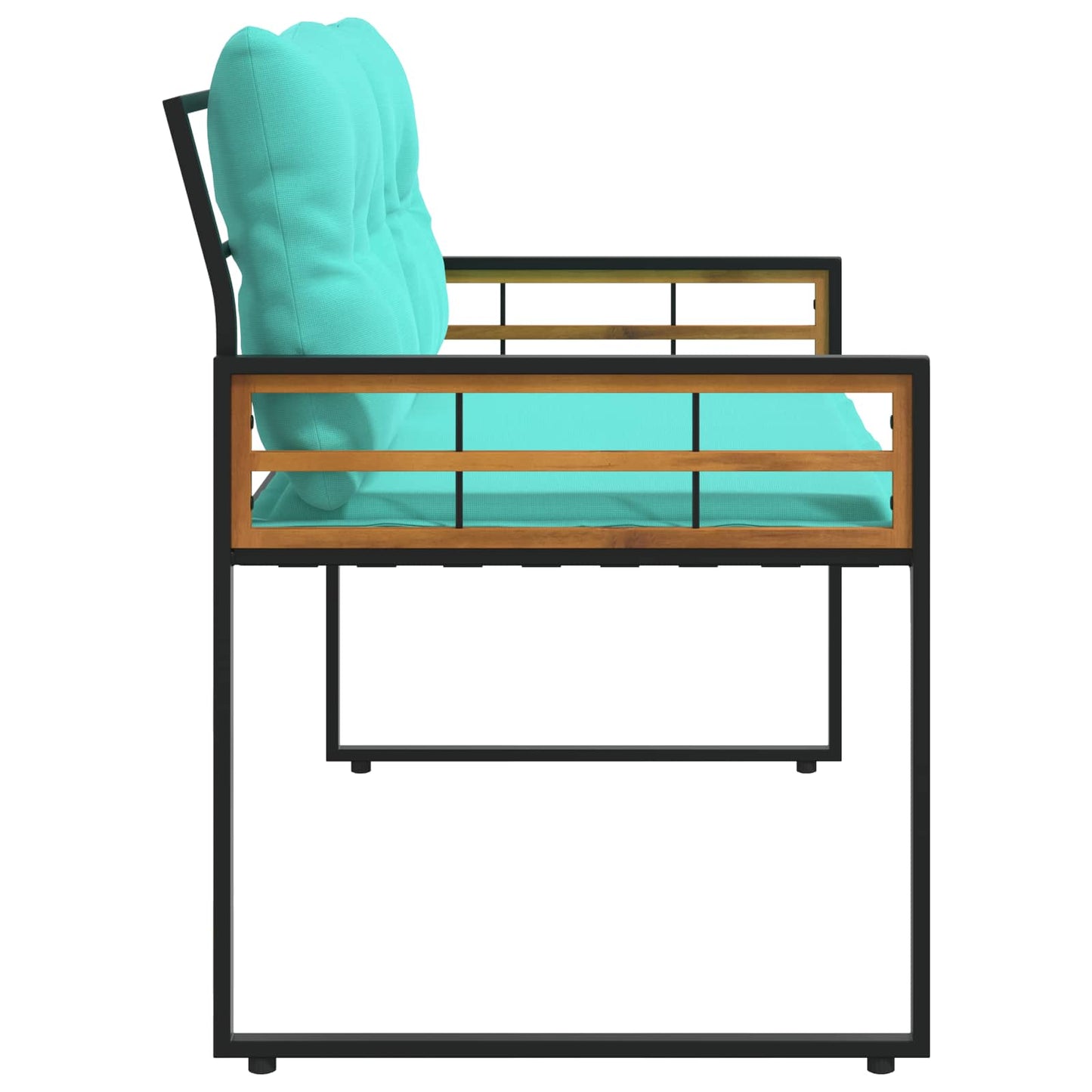 Panchetta in Legno a Strati Turchese 114 x 55 x 77 cm | homemem39