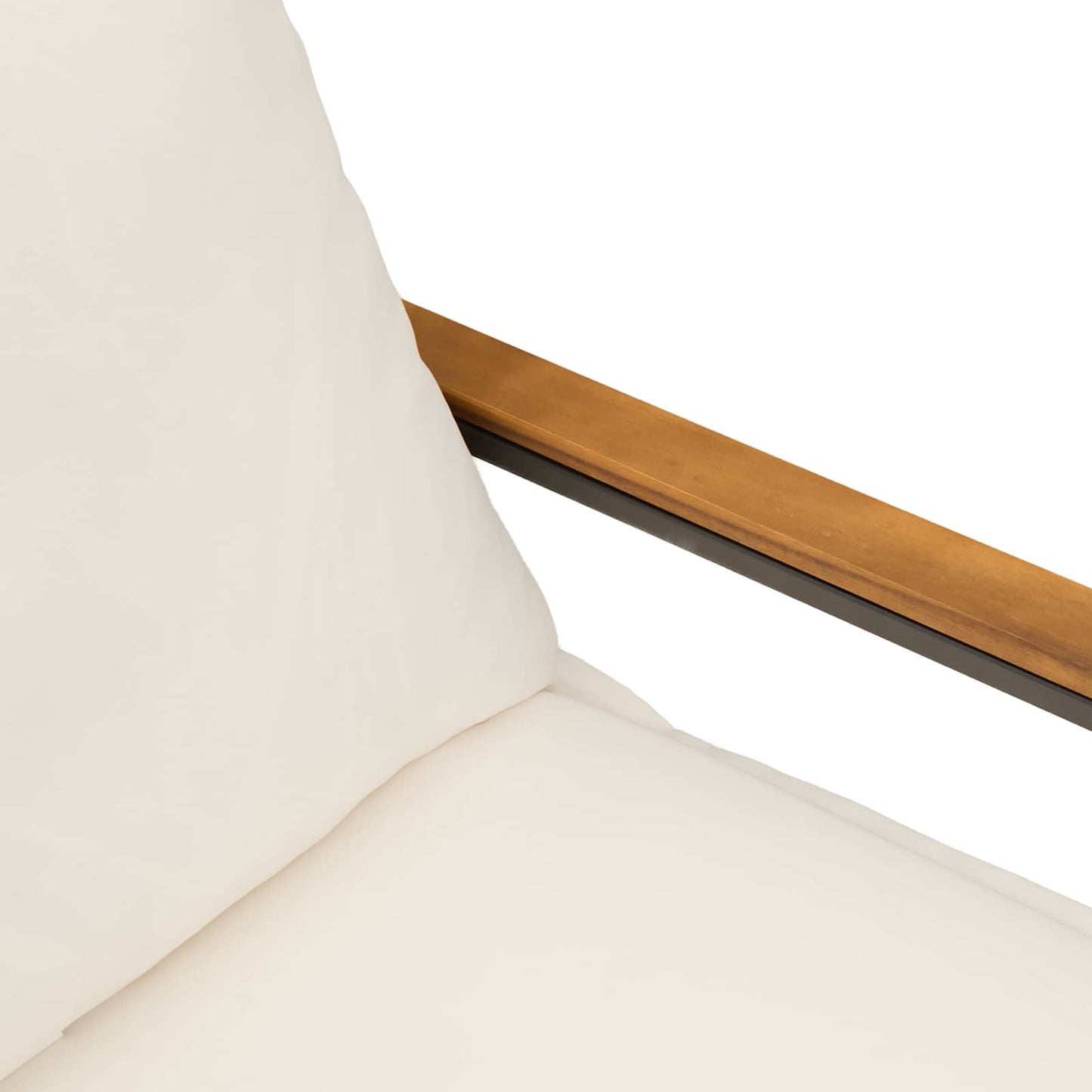 panchina Beige e Bianco Crema 115 x 65 x 72 cm Rattan | homemem39