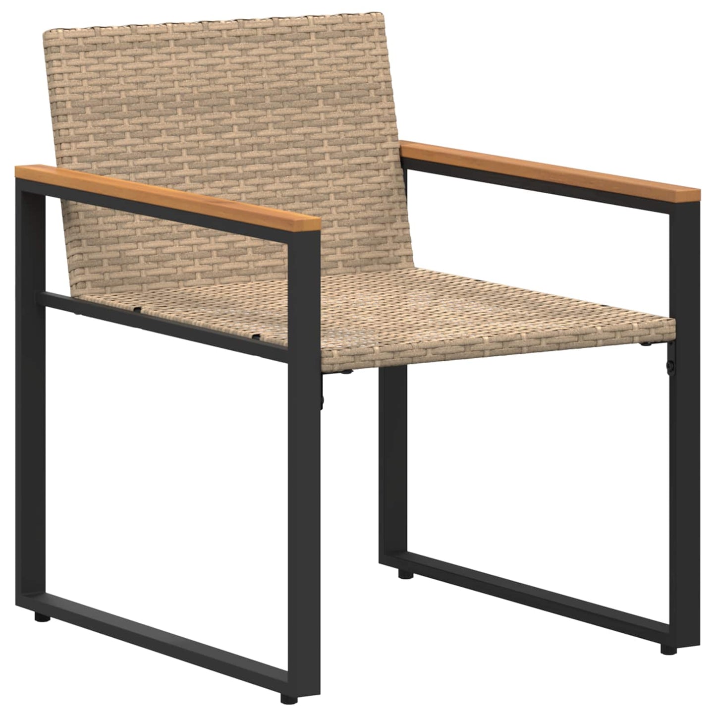Set di Mobili con cuscino 3 pcs Beige e Bianco Crema Rattan | homemem39
