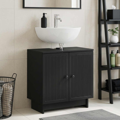 Armadio per Lavabo da Bagno EDE Nero 59,5 x 31,5 x 59 cm