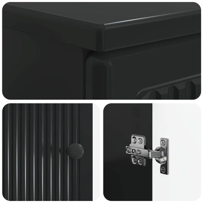 Armadio per Lavabo da Bagno EDE Nero 59,5 x 31,5 x 59 cm | homemem39