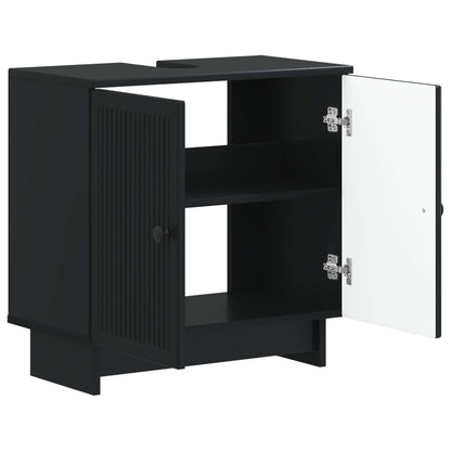 Armadio per Lavabo da Bagno EDE Nero 59,5 x 31,5 x 59 cm | homemem39