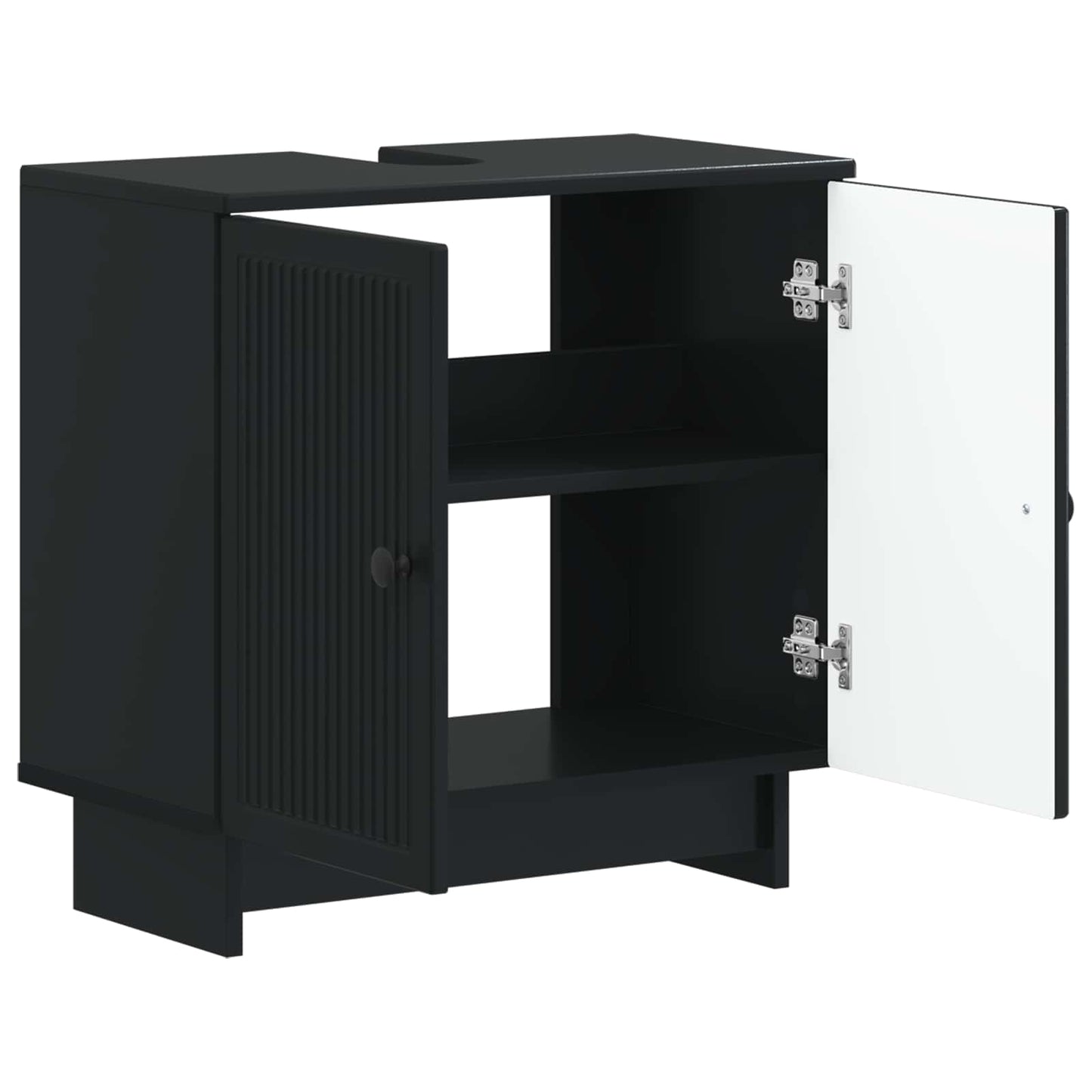 Armadio per Lavabo da Bagno EDE Nero 59,5 x 31,5 x 59 cm