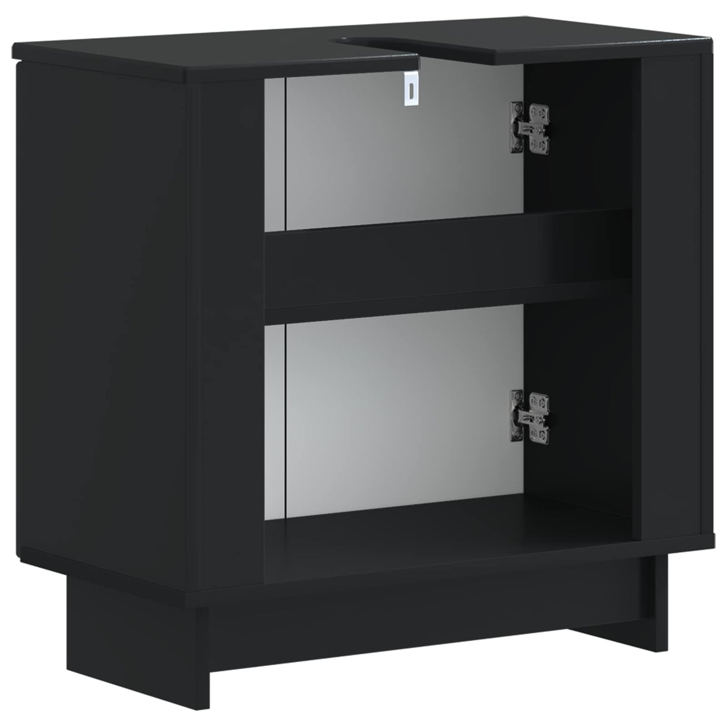 Armadio per Lavabo da Bagno EDE Nero 59,5 x 31,5 x 59 cm | homemem39