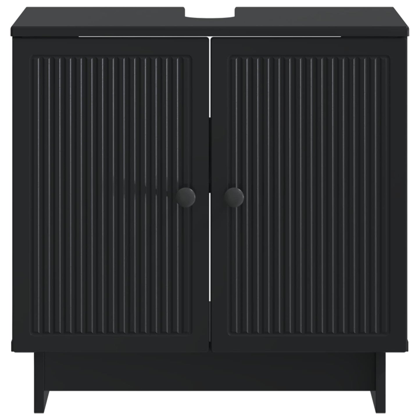 Armadio per Lavabo da Bagno EDE Nero 59,5 x 31,5 x 59 cm