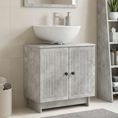 Armadio per Lavabo da Bagno EDE Grigio Cemento