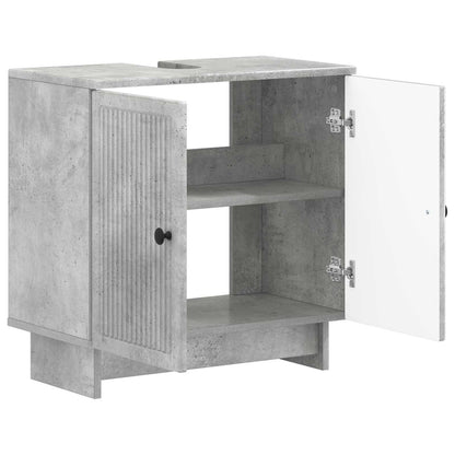 Armadio per Lavabo da Bagno EDE Grigio Cemento
