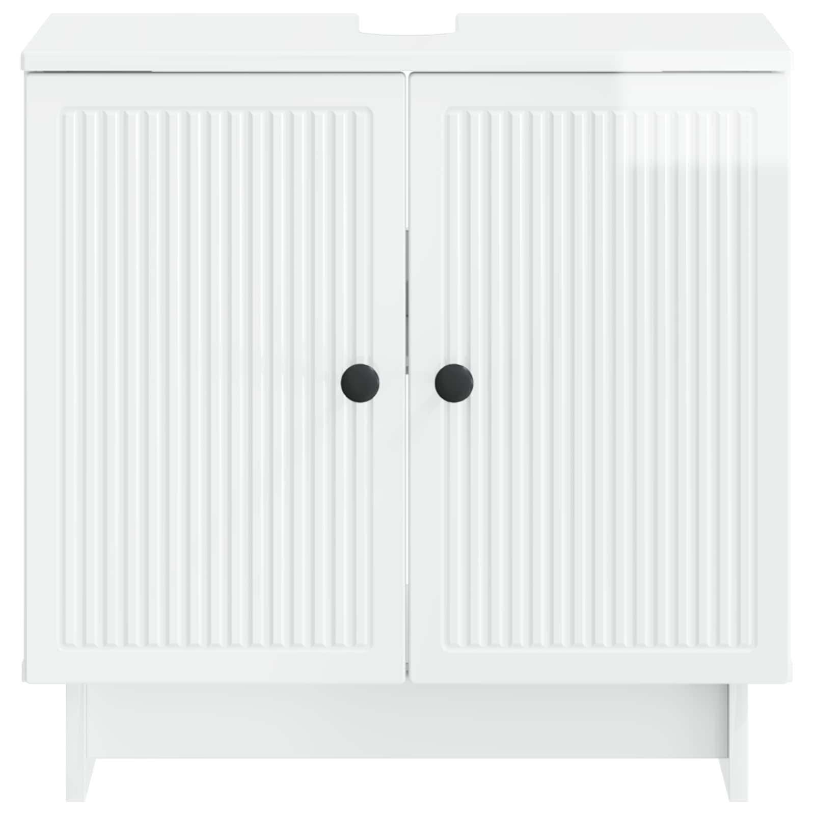Armadio per Lavabo da Bagno EDE Bianco Lucido | homemem39