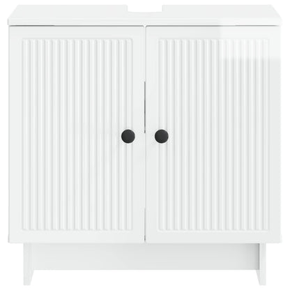 Armadio per Lavabo da Bagno EDE Bianco Lucido | homemem39