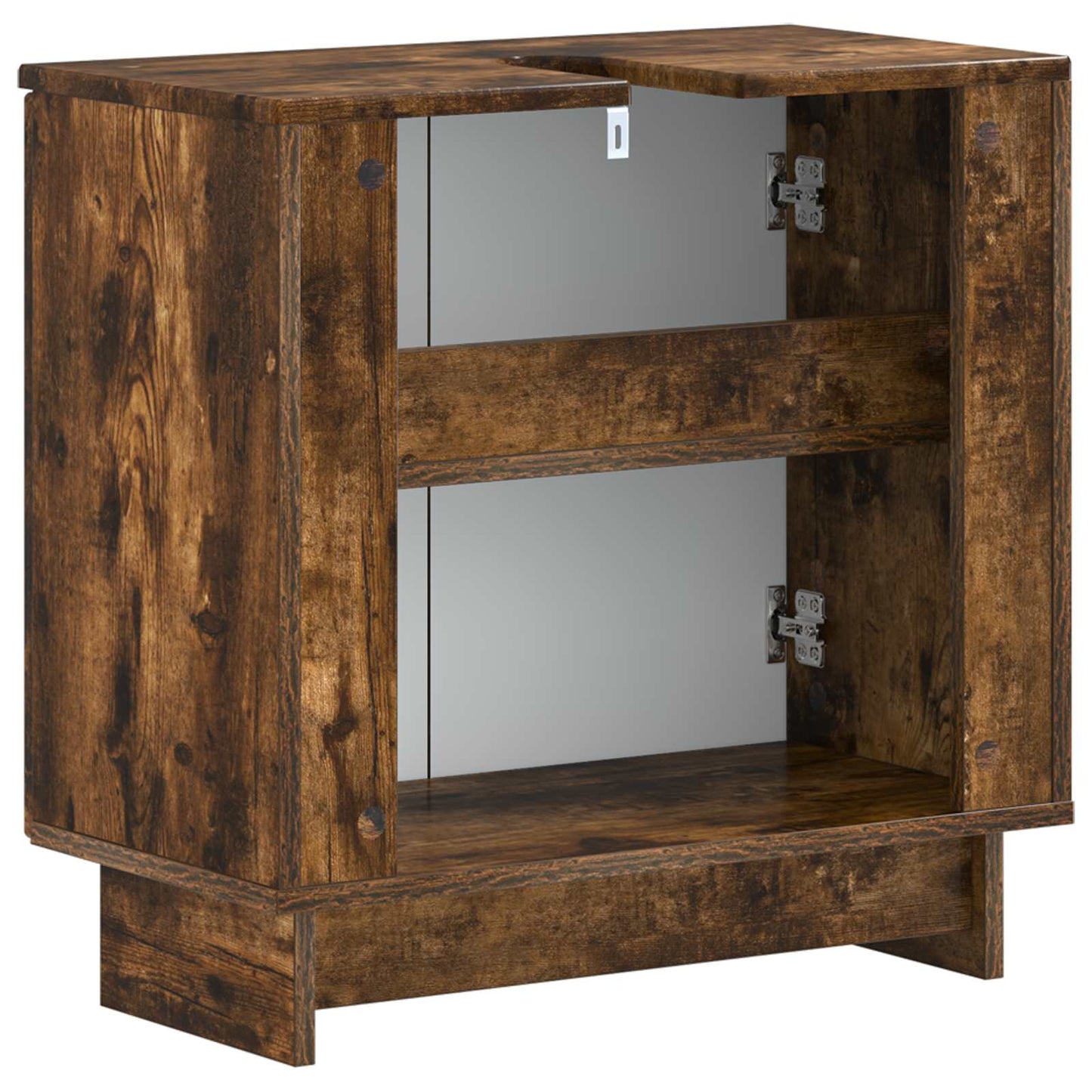 Armadio per Lavabo da Bagno EDE Rovere Fumo 59,5 x 31,5 x 59 cm
