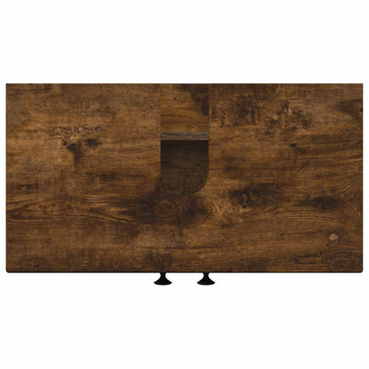 Armadio per Lavabo da Bagno EDE Rovere Fumo 59,5 x 31,5 x 59 cm