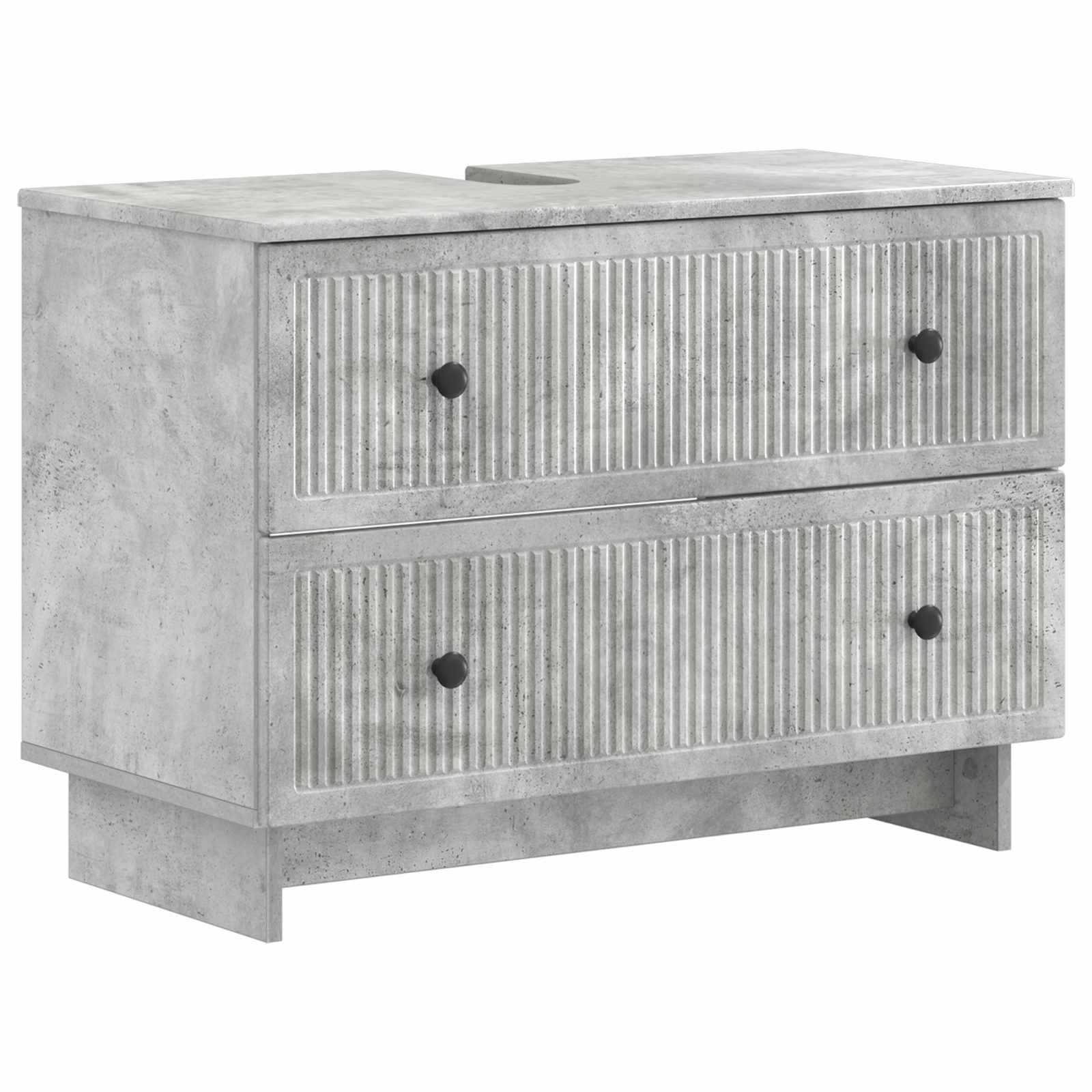 Armadio per Lavabo da Bagno EDE Grigio Cemento 82 x 41 x 59 cm | homemem39