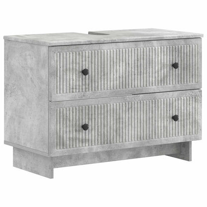 Armadio per Lavabo da Bagno EDE Grigio Cemento 82 x 41 x 59 cm | homemem39