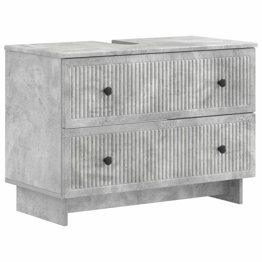 Armadio per Lavabo da Bagno EDE Grigio Cemento 82 x 41 x 59 cm | homemem39