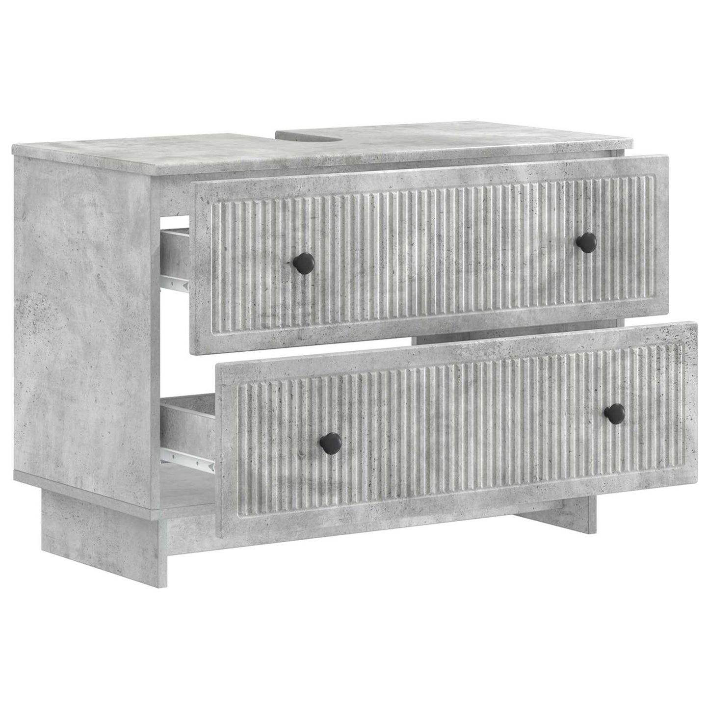 Armadio per Lavabo da Bagno EDE Grigio Cemento 82 x 41 x 59 cm | homemem39